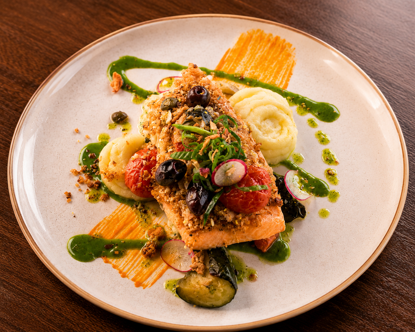 Salmon Herb Crust
